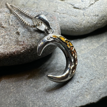Load image into Gallery viewer, Tri-Color Crescent Moon Necklace