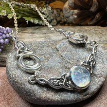 Load image into Gallery viewer, Celtic Triple Moon Necklace
