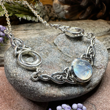 Load image into Gallery viewer, Celtic Triple Moon Necklace