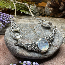 Load image into Gallery viewer, Celtic Triple Moon Necklace
