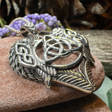 Load image into Gallery viewer, Celtic Raven Lovers Necklace