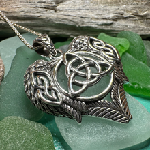 Load image into Gallery viewer, Celtic Raven Lovers Necklace