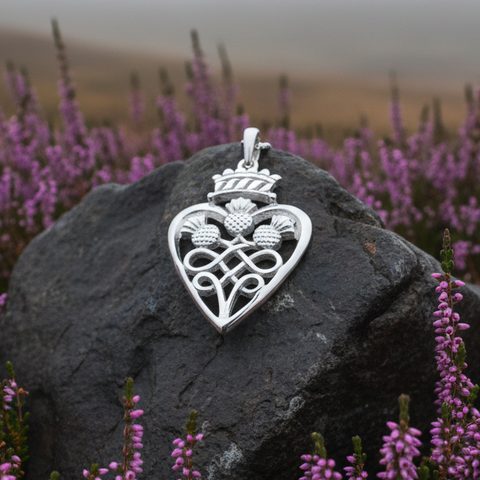 Load image into Gallery viewer, Luckenbooth Thistle Necklace