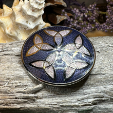 Load image into Gallery viewer, Trinity Knot Enamel Celtic Brooch