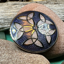 Load image into Gallery viewer, Trinity Knot Enamel Celtic Brooch