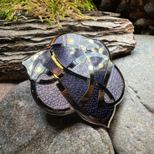 Load image into Gallery viewer, Enamel Celtic Knot Brooch