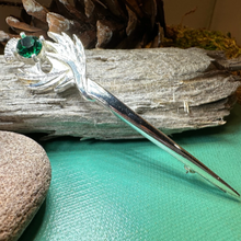 Load image into Gallery viewer, Aura Celtic Thistle Kilt Pin