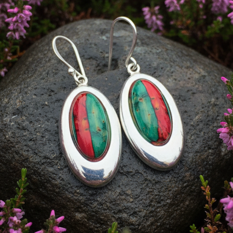 Load image into Gallery viewer, Heathergems Celtic Teardrop Earrings