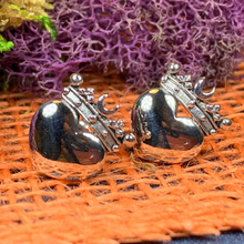 Load image into Gallery viewer, Celtic Claddagh Post Earrings
