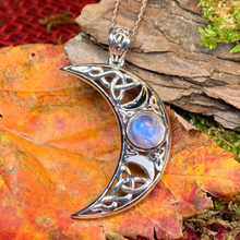 Load image into Gallery viewer, Sabrina Triple Moon Necklace
