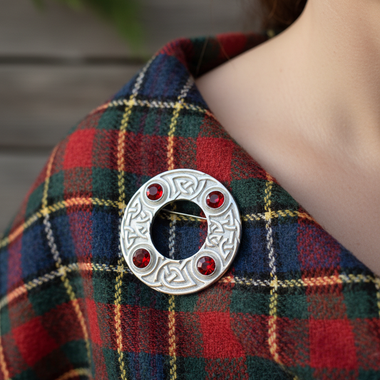 Crystal Celtic Knot Brooch — view 11