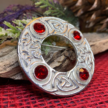 Load image into Gallery viewer, Crystal Celtic Knot Brooch
