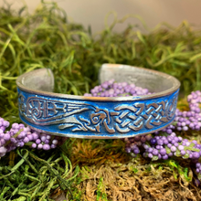 Load image into Gallery viewer, Celtic Raven Cuff Bracelet