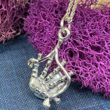 Load image into Gallery viewer, Tartan Bagpipes Necklace
