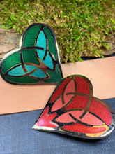 Load image into Gallery viewer, Enamel Celtic Heart Brooch
