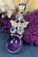 Load image into Gallery viewer, Amethyst Dragonfly Necklace 05
