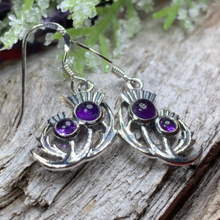 Load image into Gallery viewer, Bonnie Thistle Amethyst Earrings