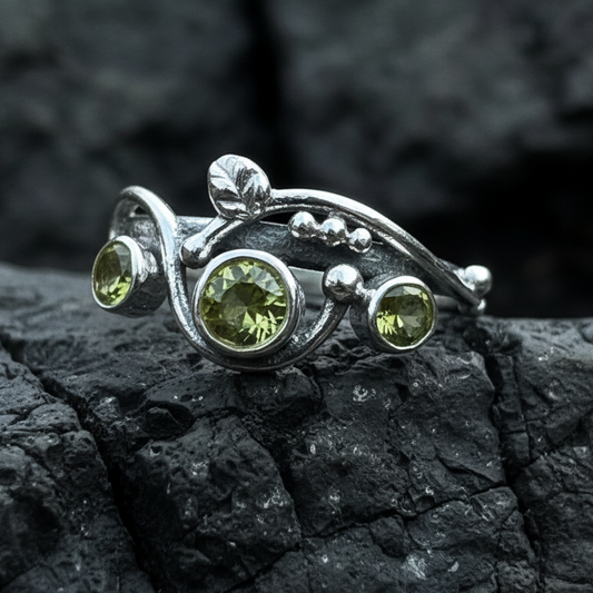 Wild Irish Rose Ring in Sterling Silver