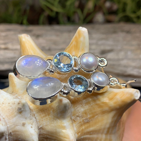 Load image into Gallery viewer, Ava Moonstone Earrings for Women