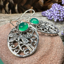 Load image into Gallery viewer, Forest Glen Dragonfly Earrings
