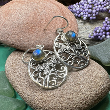 Load image into Gallery viewer, Forest Glen Dragonfly Earrings
