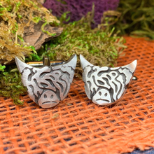 Load image into Gallery viewer, Highland Cow Cuff Links