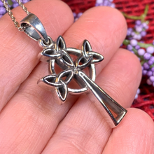 Load image into Gallery viewer, Trinity Celtic Cross Necklace