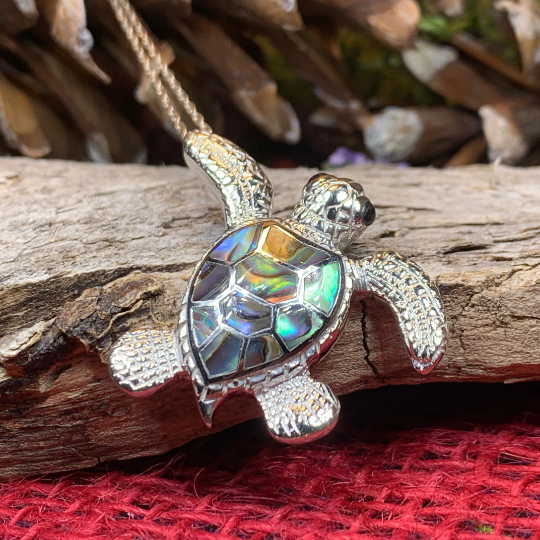 Abalone Turtle Necklace