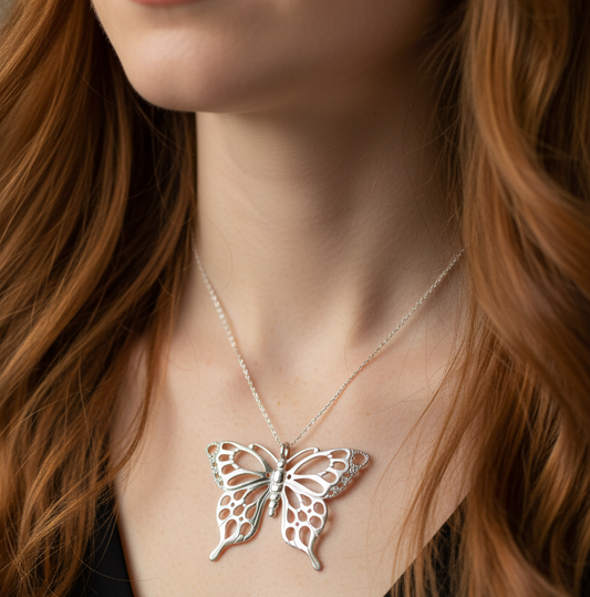 Earrach Butterfly Necklace — view 2