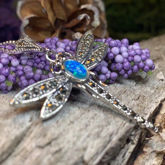 Apopo Steampunk Dragonfly Pendant Necklace - 22\" Chain With 3\" Pendant - Gothic Industrial Sweater Necklace - View #12