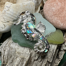 Load image into Gallery viewer, Abalone Seahorse Necklace
