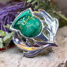 Load image into Gallery viewer, Scotland Heathergems Thistle Brooch