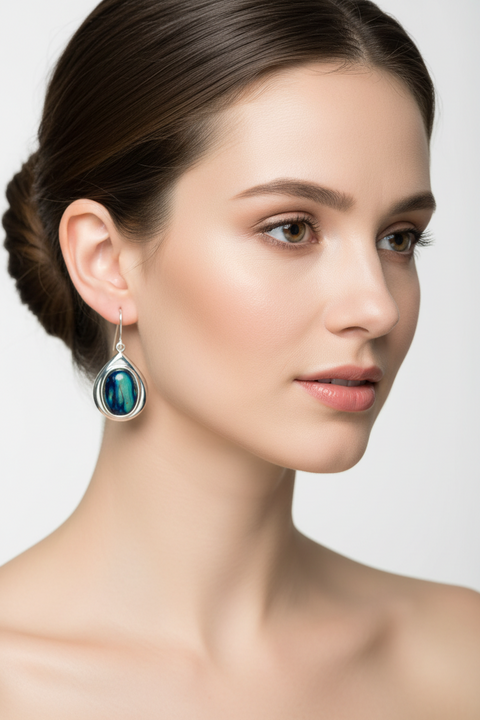 Load image into Gallery viewer, Heathergems Teardrop Earrings - Handmade in Scotland