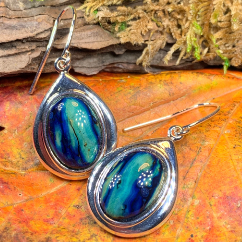 Load image into Gallery viewer, Heathergems Teardrop Earrings - Handmade in Scotland