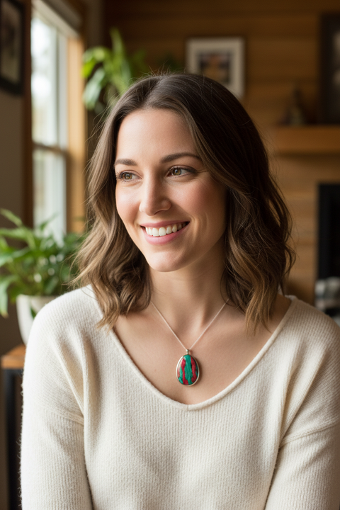 Load image into Gallery viewer, Scottish Organic Heathergems Necklace - Handmade in Scotland