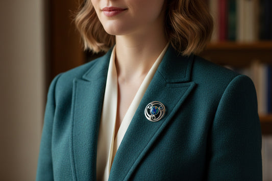 Alana Heathergems Brooch