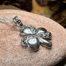 Load image into Gallery viewer, Shamrock Marcasite Necklace
