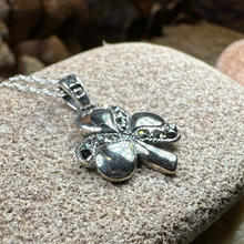 Load image into Gallery viewer, Shamrock Marcasite Necklace