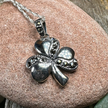 Load image into Gallery viewer, Shamrock Marcasite Necklace
