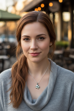 Load image into Gallery viewer, Shamrock Marcasite Necklace