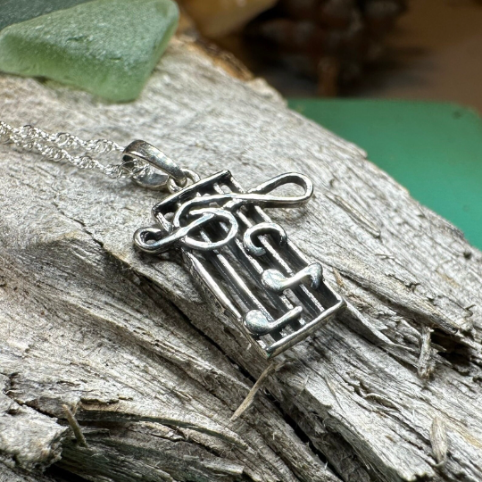 Music Notes Necklace — view 7