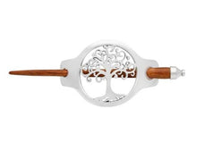 Load image into Gallery viewer, Tree of Life Hair Slide, Celtic Hair Barrette, Hair Jewelry, Shawl Pin, Celtic Tree, Celtic Barrette, Mom Gift, Friendship Gift