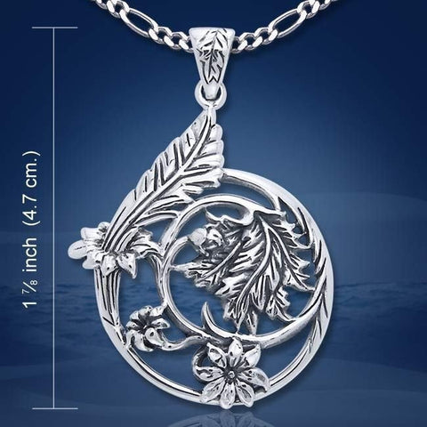 Load image into Gallery viewer, Lady of the Mist Flower Necklace in Sterling Silver