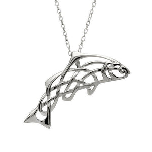 Celtic Salmon of Knowledge Necklace