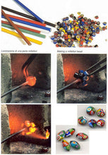 Load image into Gallery viewer, Long Beaded Necklace, Hand Knotted Necklace, Skull jewelry, Boho Necklace, Yoga Jewelry, Art Deco Necklace, Millefiori Bead Necklace