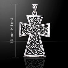 Load image into Gallery viewer, Ancient Spiral Celtic Cross Necklace 06
