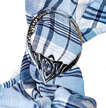 Load image into Gallery viewer, Adaira Celtic Knot Scarf Ring 04