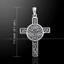Load image into Gallery viewer, Triskel Celtic Cross Necklace