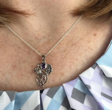 Load image into Gallery viewer, Amethyst Thistle Necklace 05