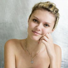 Load image into Gallery viewer, Blue Celtic Turtle Necklace